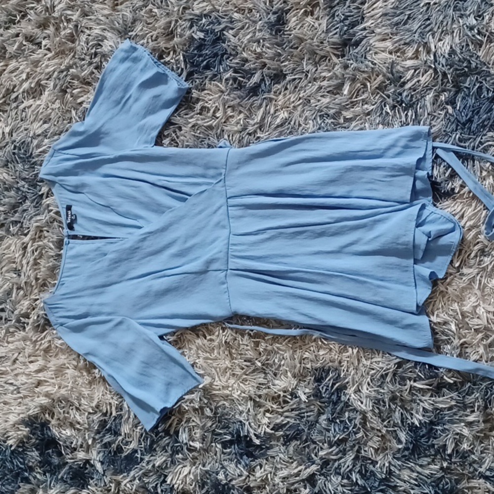 Medium light blue romper